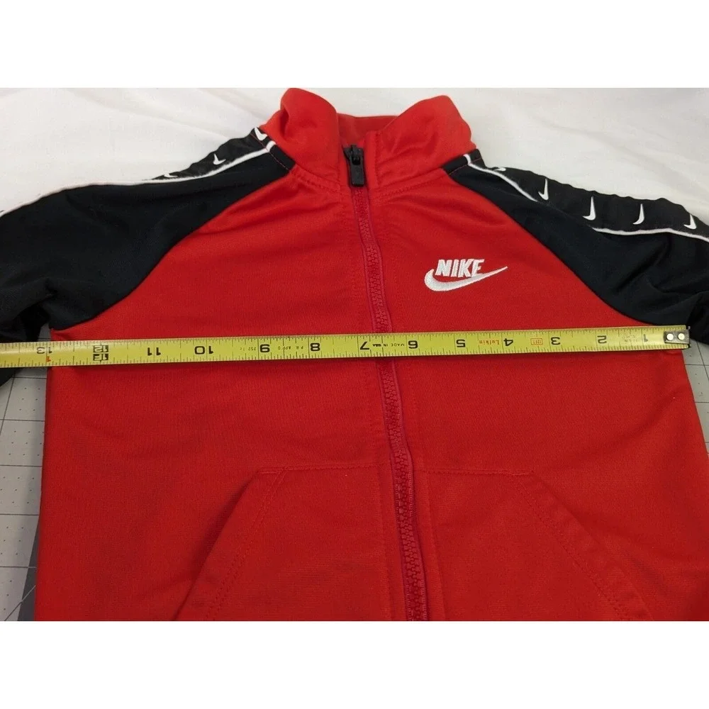 Nike Toddler Jacket Red Black Sz 4T Polyester